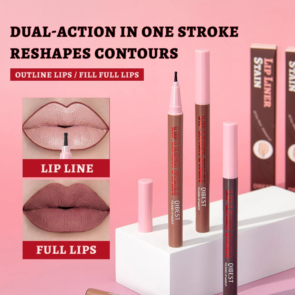 QIBEST Matte Liquid Lipliner Pencil Waterproof
