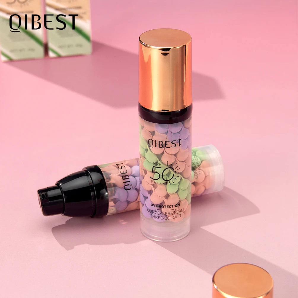 QIBEST Protective Pre-makeup Cream Even Skin Tone Brightening Base