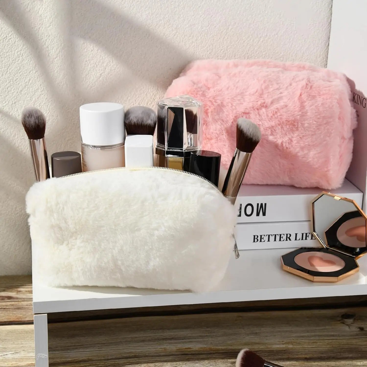 Trousse de maquillage en moumoute