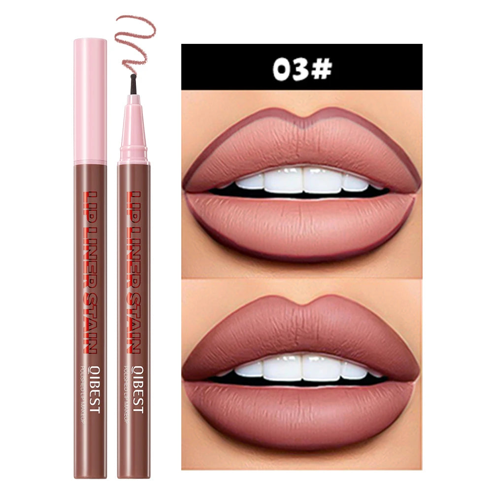 QIBEST Matte Liquid Lipliner Pencil Waterproof