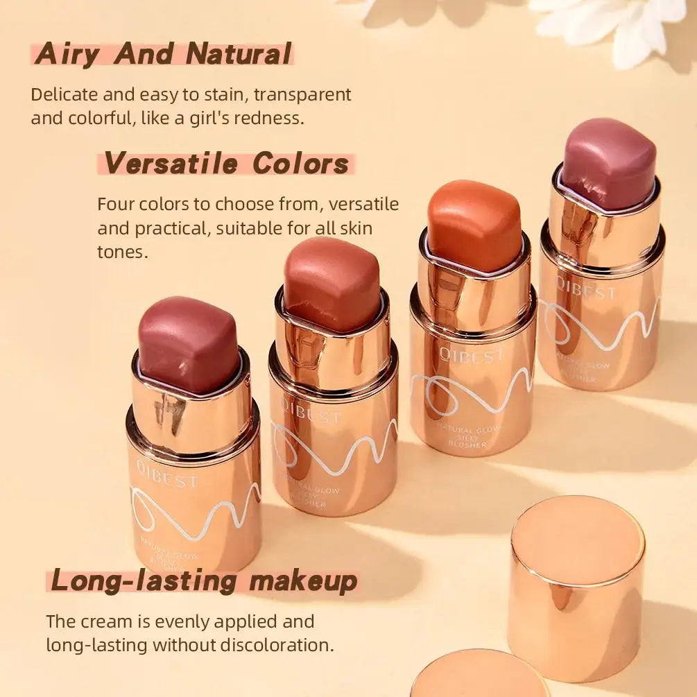6 Colors Cream Blush Stick Waterproof Long Lasting Cheek Lip Eye Makeup Blendable
