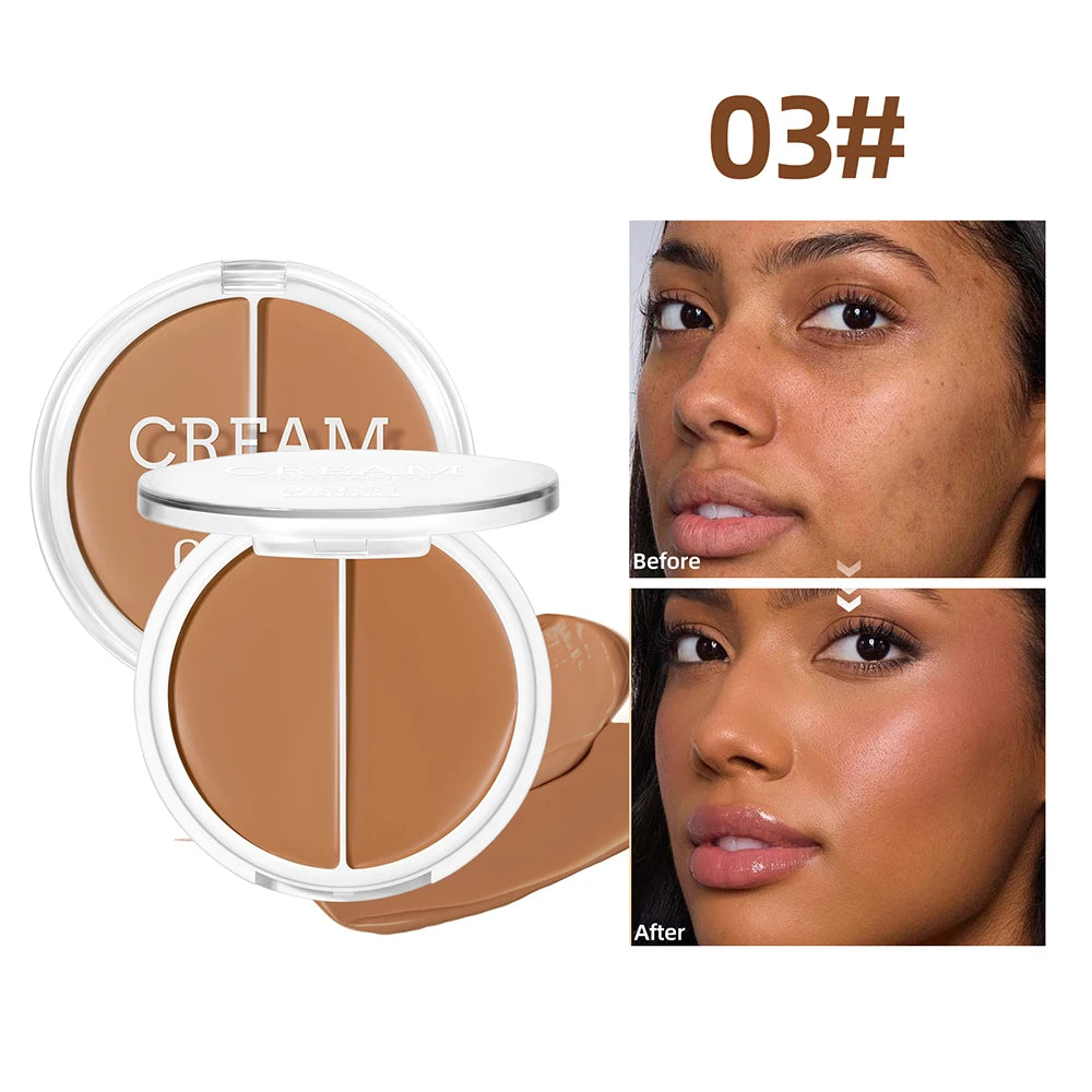 QIBEST Waterproof Cream Foundation Moisturizing Matte Full Coverage
