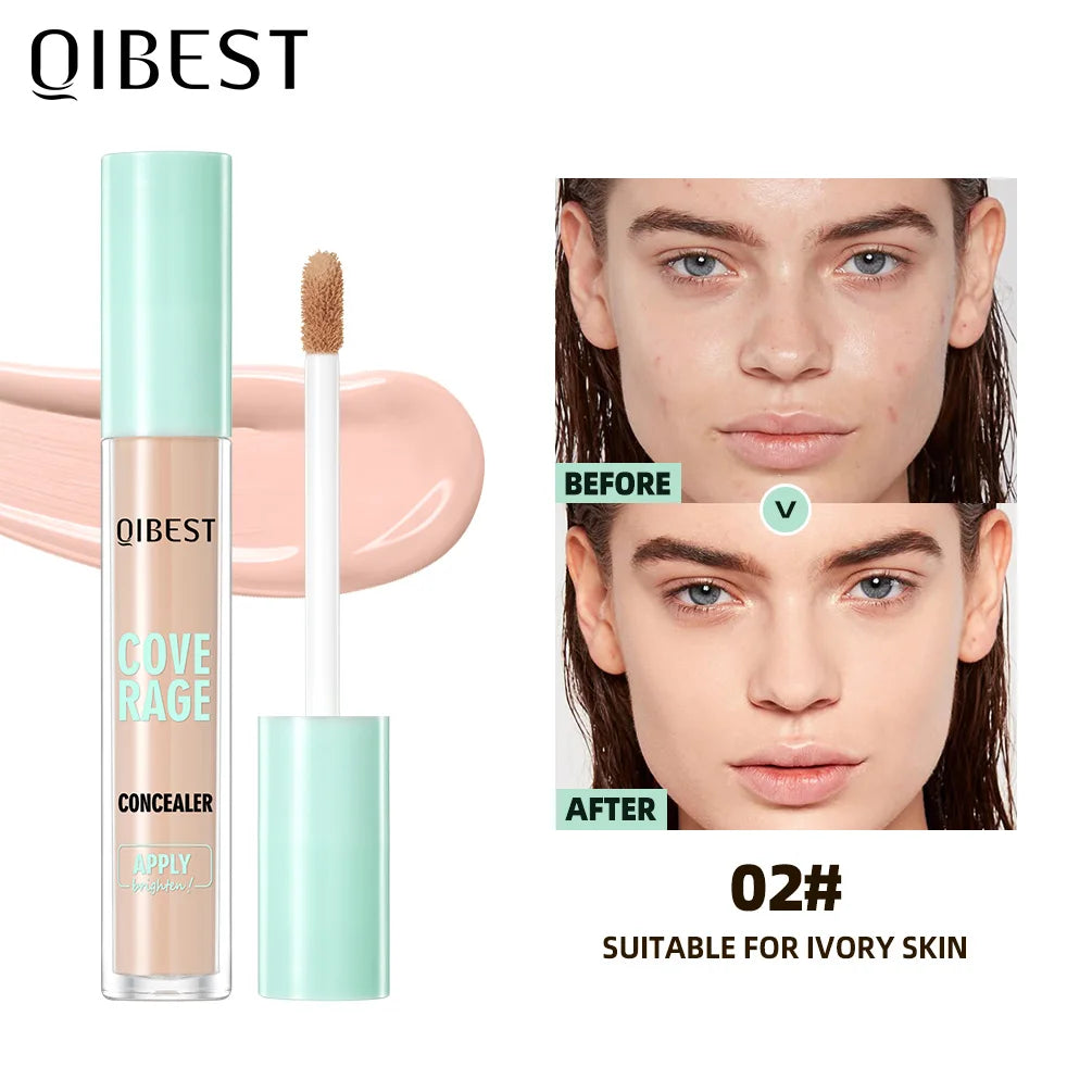 QIBEST Liquid Concealer Matte High Coverage Waterproof
