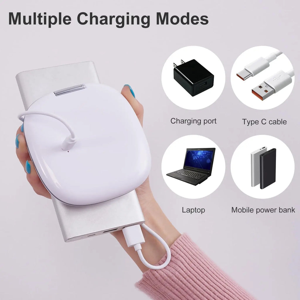 Miroir LED de poche carré