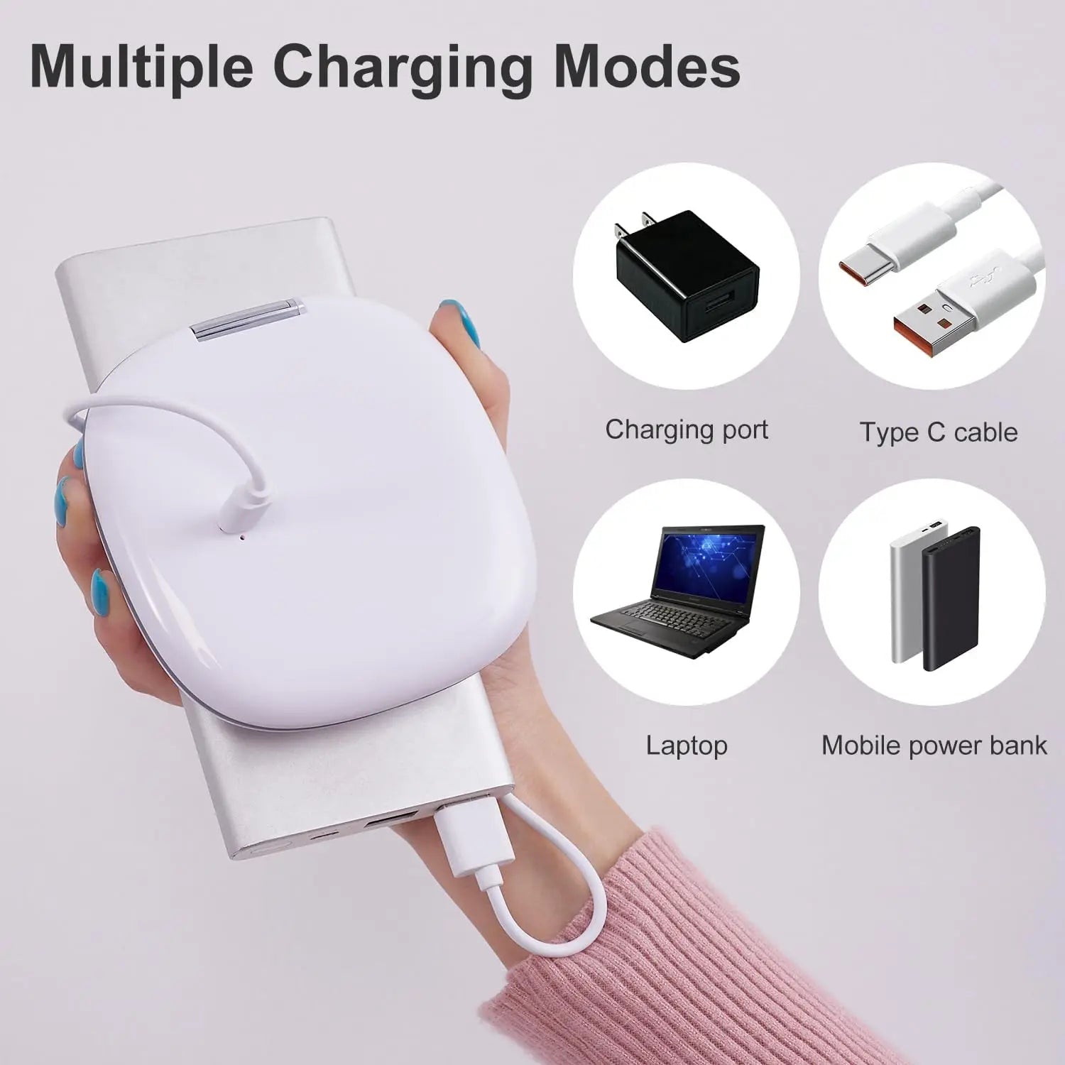 Miroir LED de poche carré