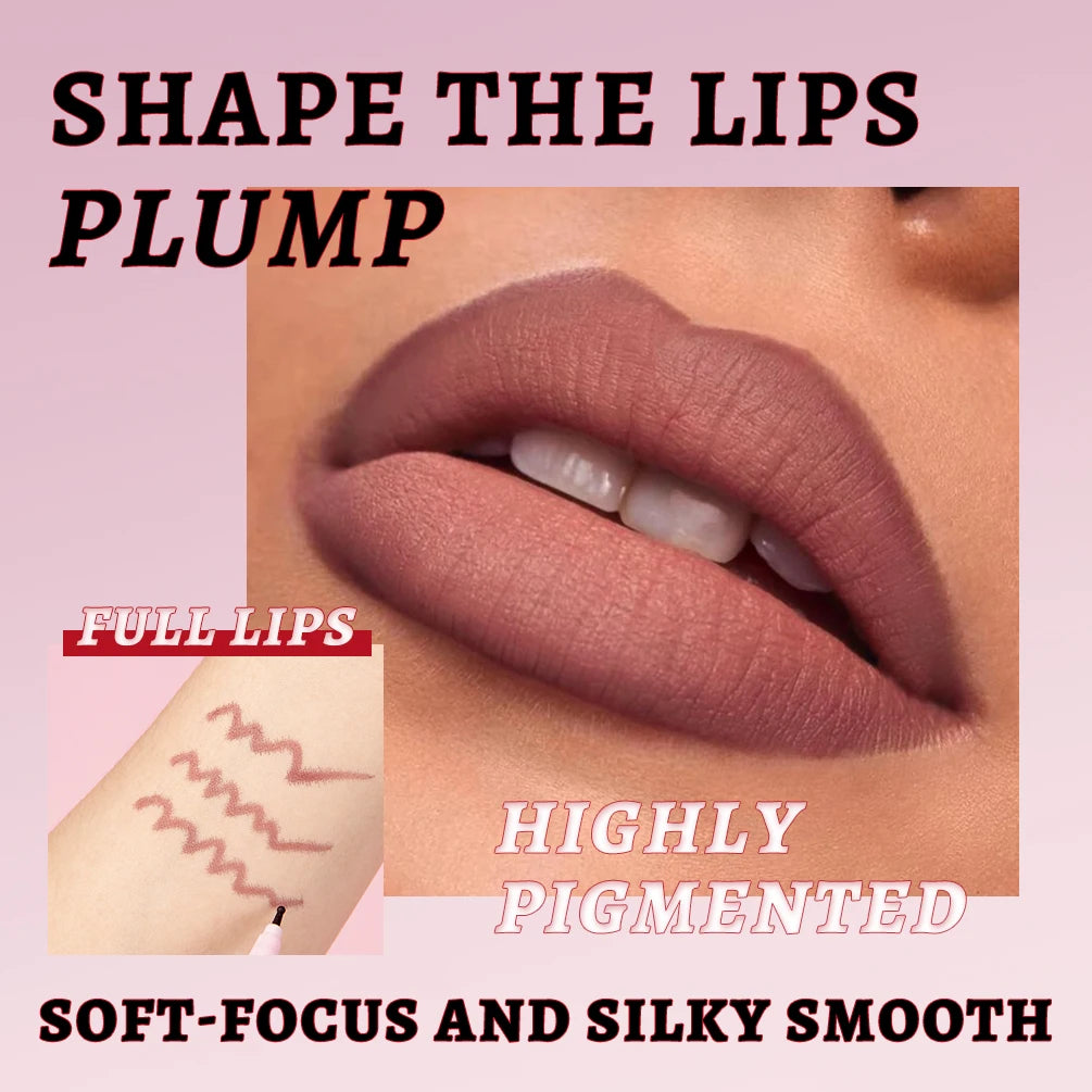QIBEST Matte Liquid Lipliner Pencil Waterproof