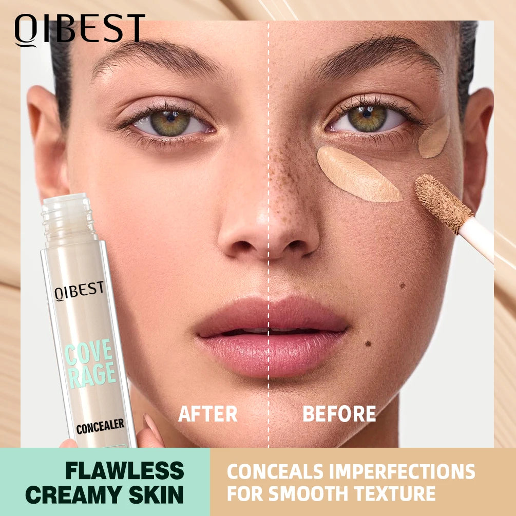 QIBEST Liquid Concealer Matte High Coverage Waterproof