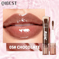 QIBEST Mirror Pearl Lip Gloss Long Lasting Moisturizing Lipstick Shine Glitter Lip Glaze