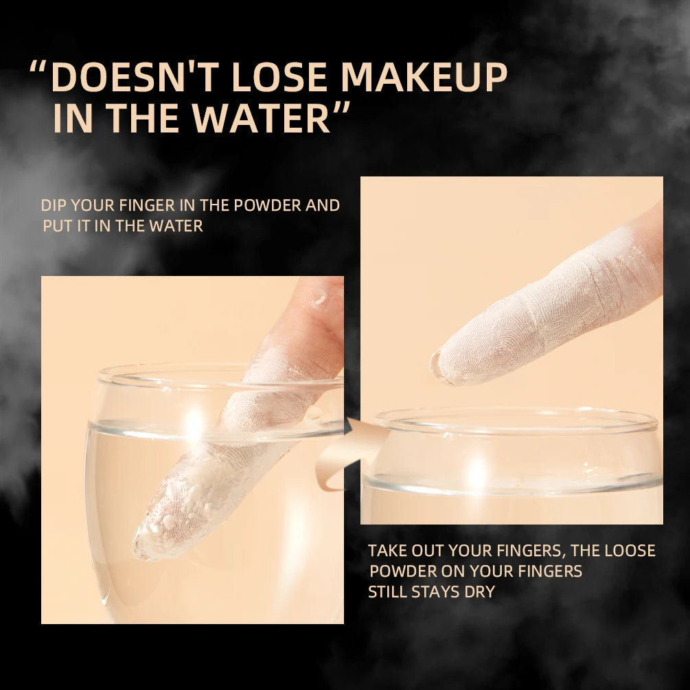 QIBEST 4 Colors Loose Powder Waterproof Oil-Control Matte