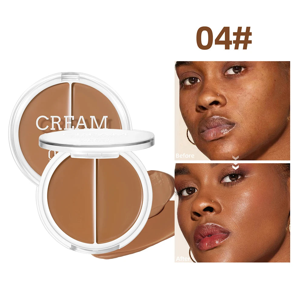 QIBEST Waterproof Cream Foundation Moisturizing Matte Full Coverage