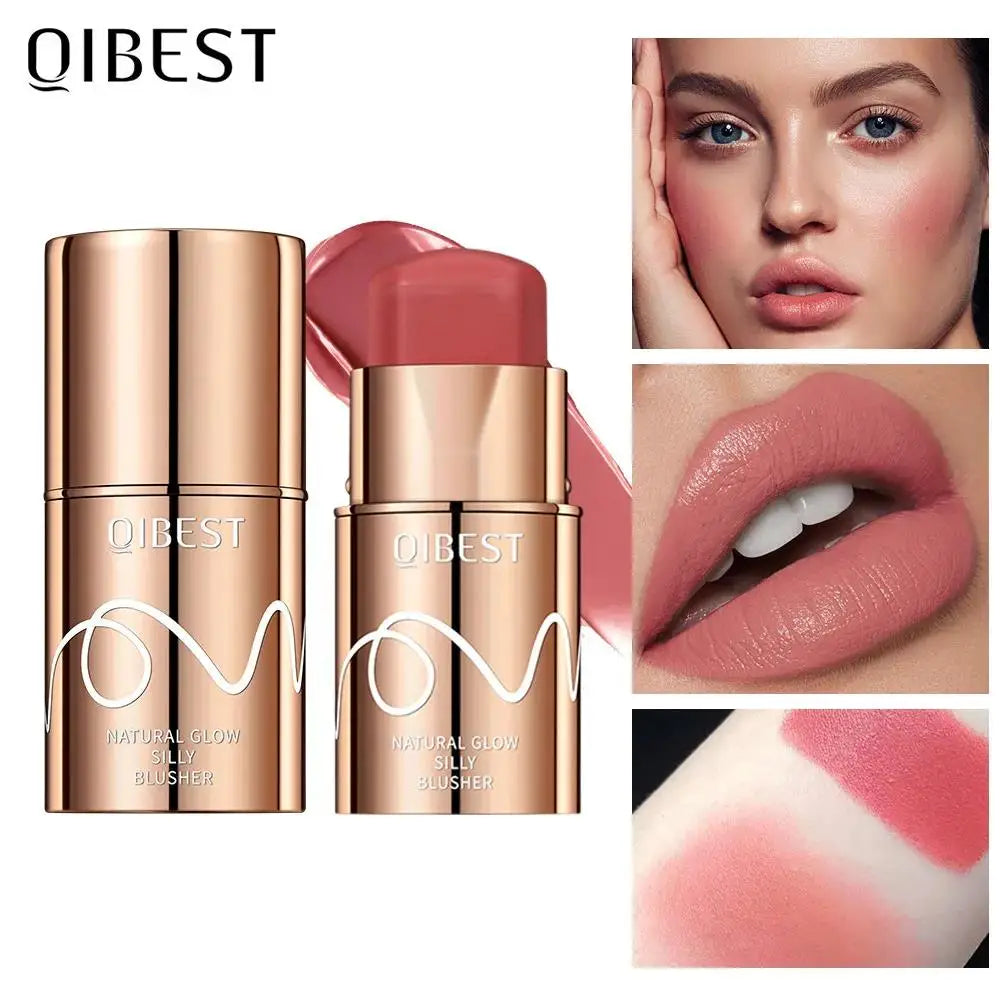 6 Colors Cream Blush Stick Waterproof Long Lasting Cheek Lip Eye Makeup Blendable