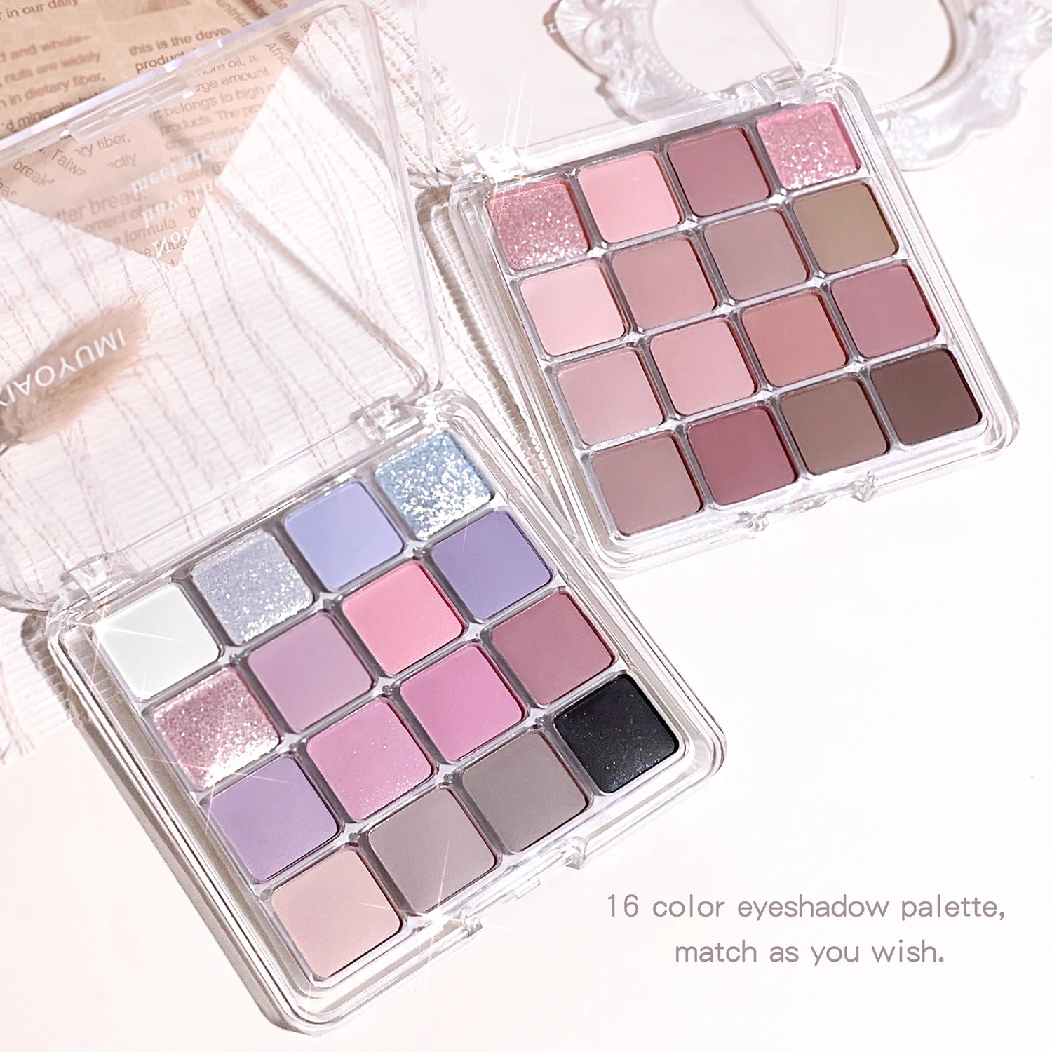 Sixteen-color sunset magic eye shadow Korean makeup