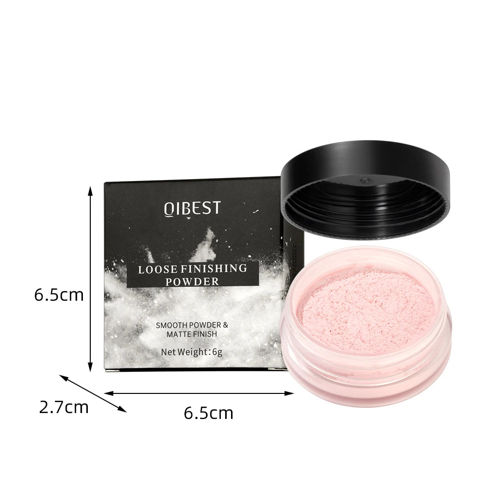 QIBEST 4 Colors Loose Powder Waterproof Oil-Control Matte