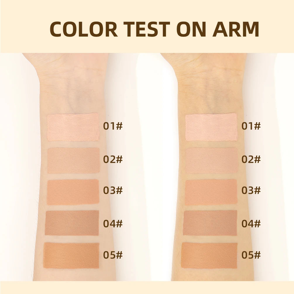 QIBEST Liquid Foundation High Coverage Waterproof Face Concealer Base Cream