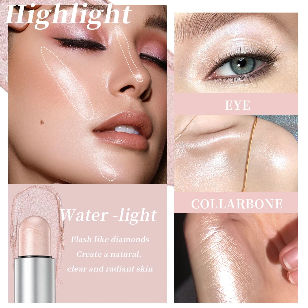 QIBEST Multifunctional Highlighter Bronzers Stick