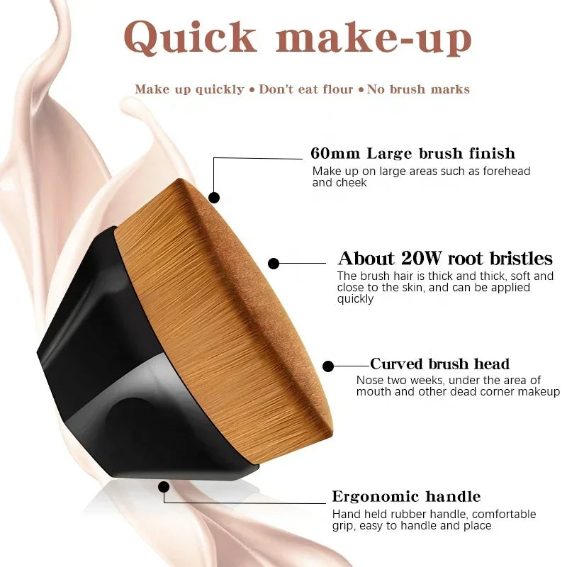 Brosse de maquillage pour fond de teint