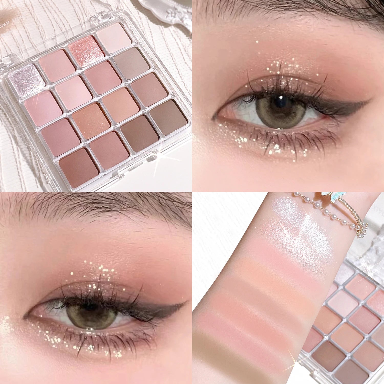 Sixteen-color sunset magic eye shadow Korean makeup