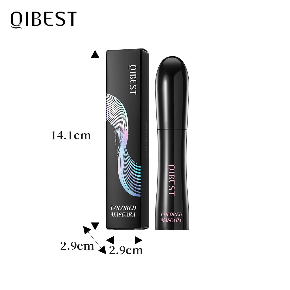 QIBEST 4D Silk Fiber Eyelash Mascara Waterproof Colorful Mascara
