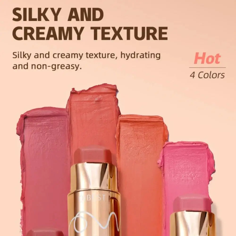 6 Colors Cream Blush Stick Waterproof Long Lasting Cheek Lip Eye Makeup Blendable