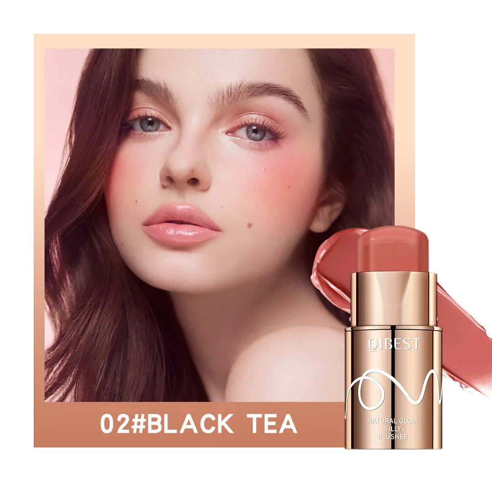 6 Colors Cream Blush Stick Waterproof Long Lasting Cheek Lip Eye Makeup Blendable