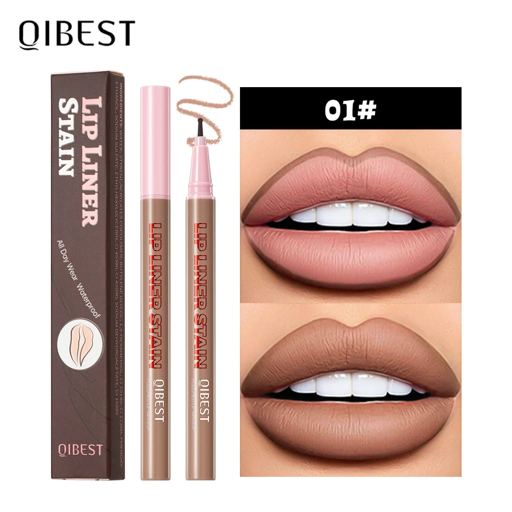 QIBEST Matte Liquid Lipliner Pencil Waterproof