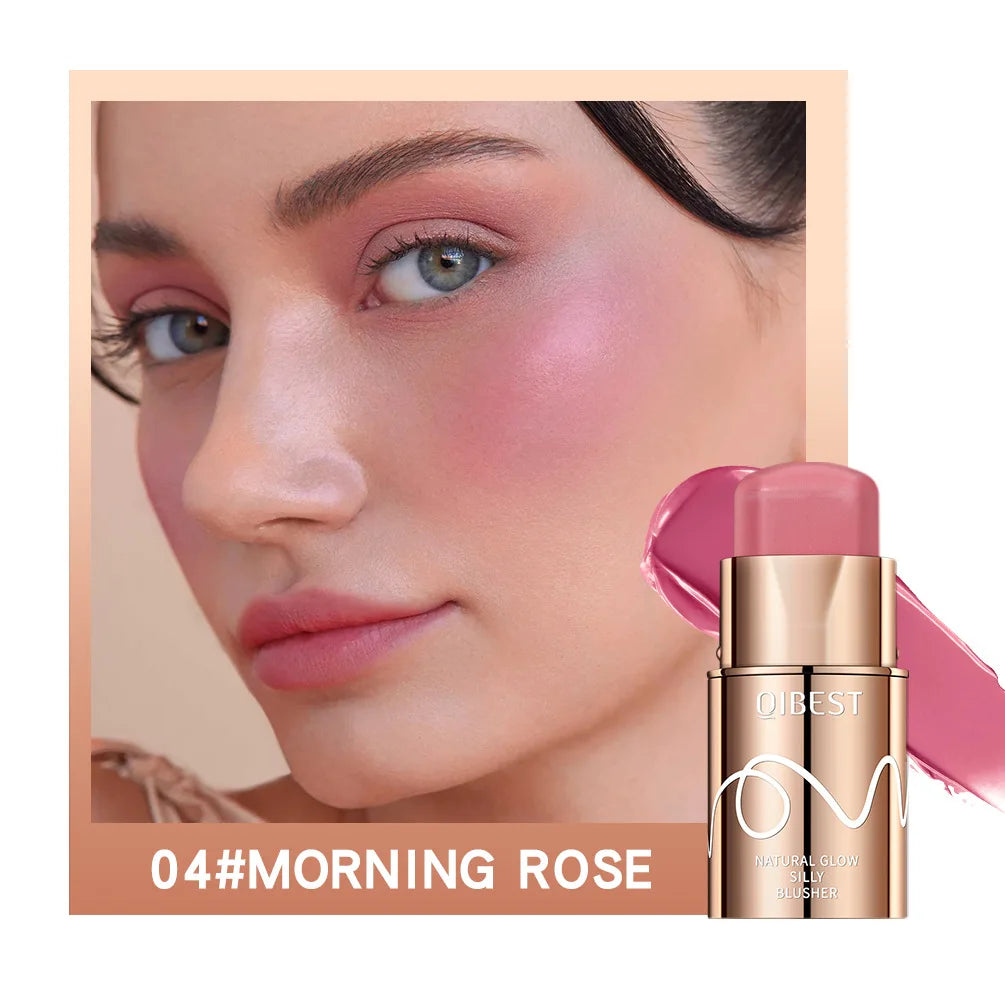 6 Colors Cream Blush Stick Waterproof Long Lasting Cheek Lip Eye Makeup Blendable