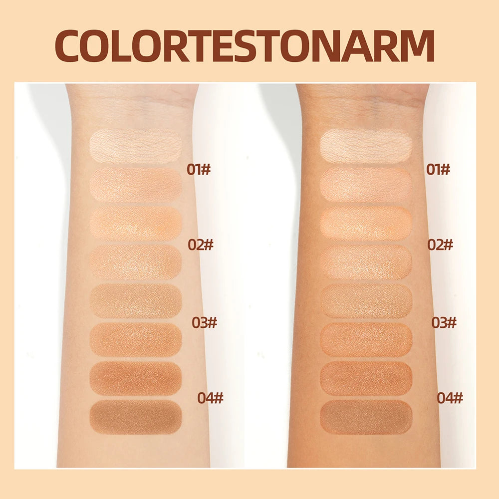 QIBEST Waterproof Cream Foundation Moisturizing Matte Full Coverage