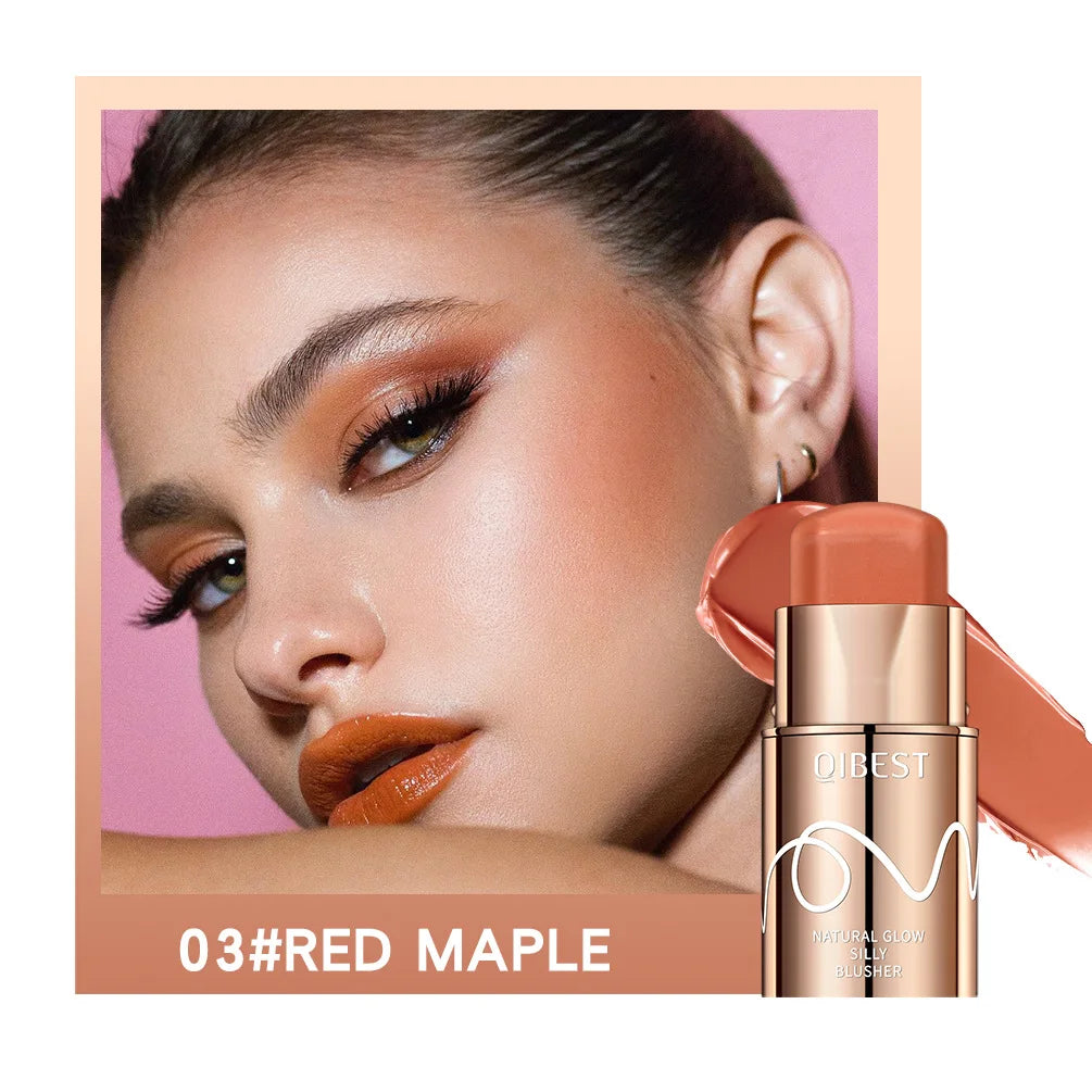 6 Colors Cream Blush Stick Waterproof Long Lasting Cheek Lip Eye Makeup Blendable