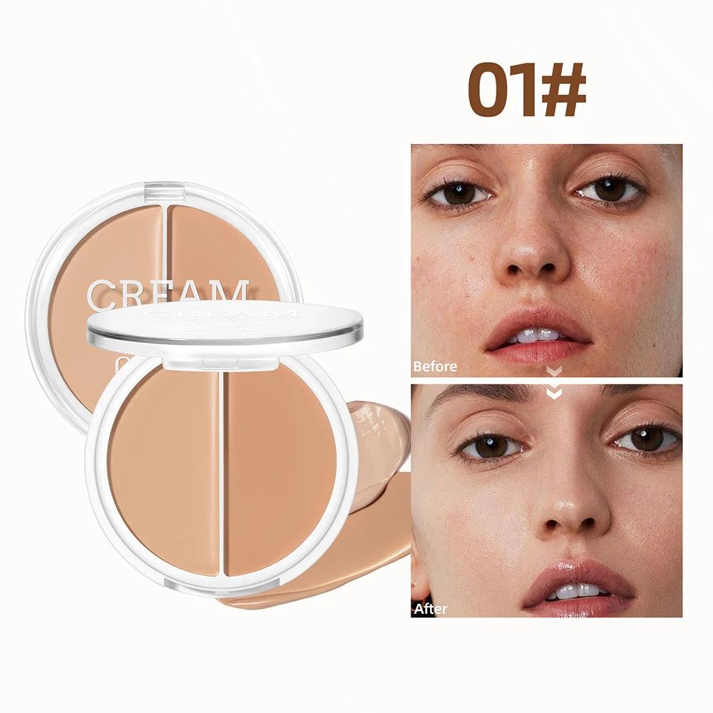 QIBEST Waterproof Cream Foundation Moisturizing Matte Full Coverage