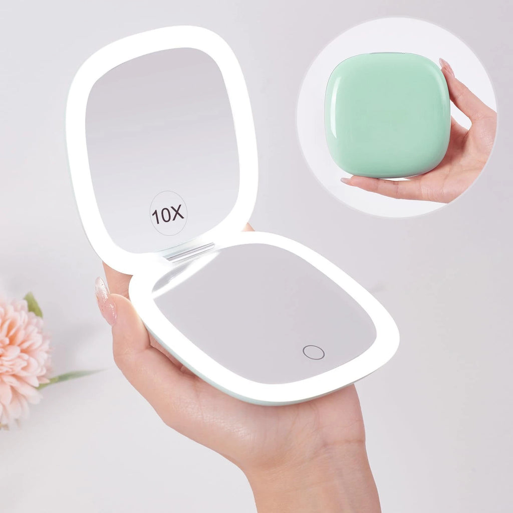 Miroir LED de poche carré