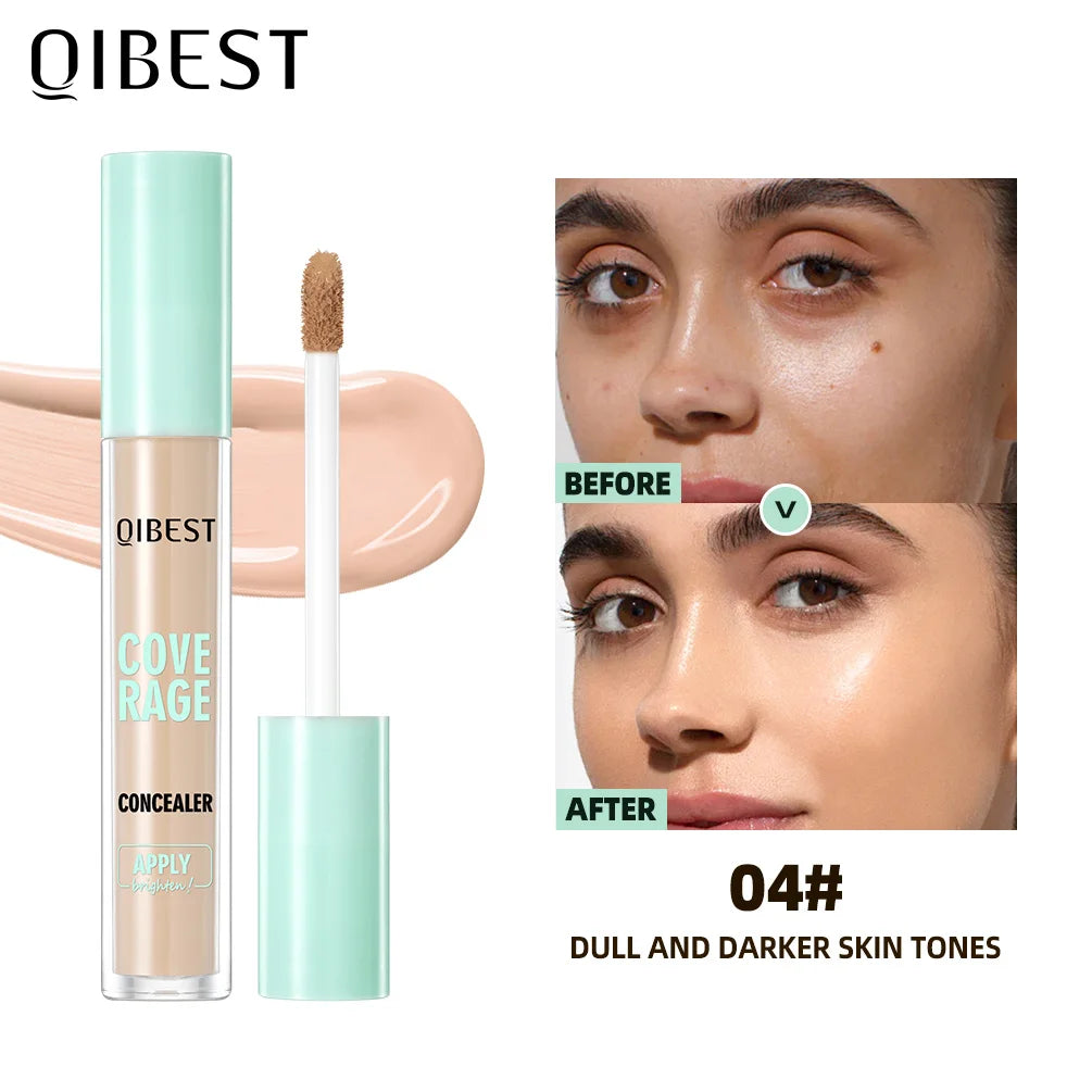 QIBEST Liquid Concealer Matte High Coverage Waterproof