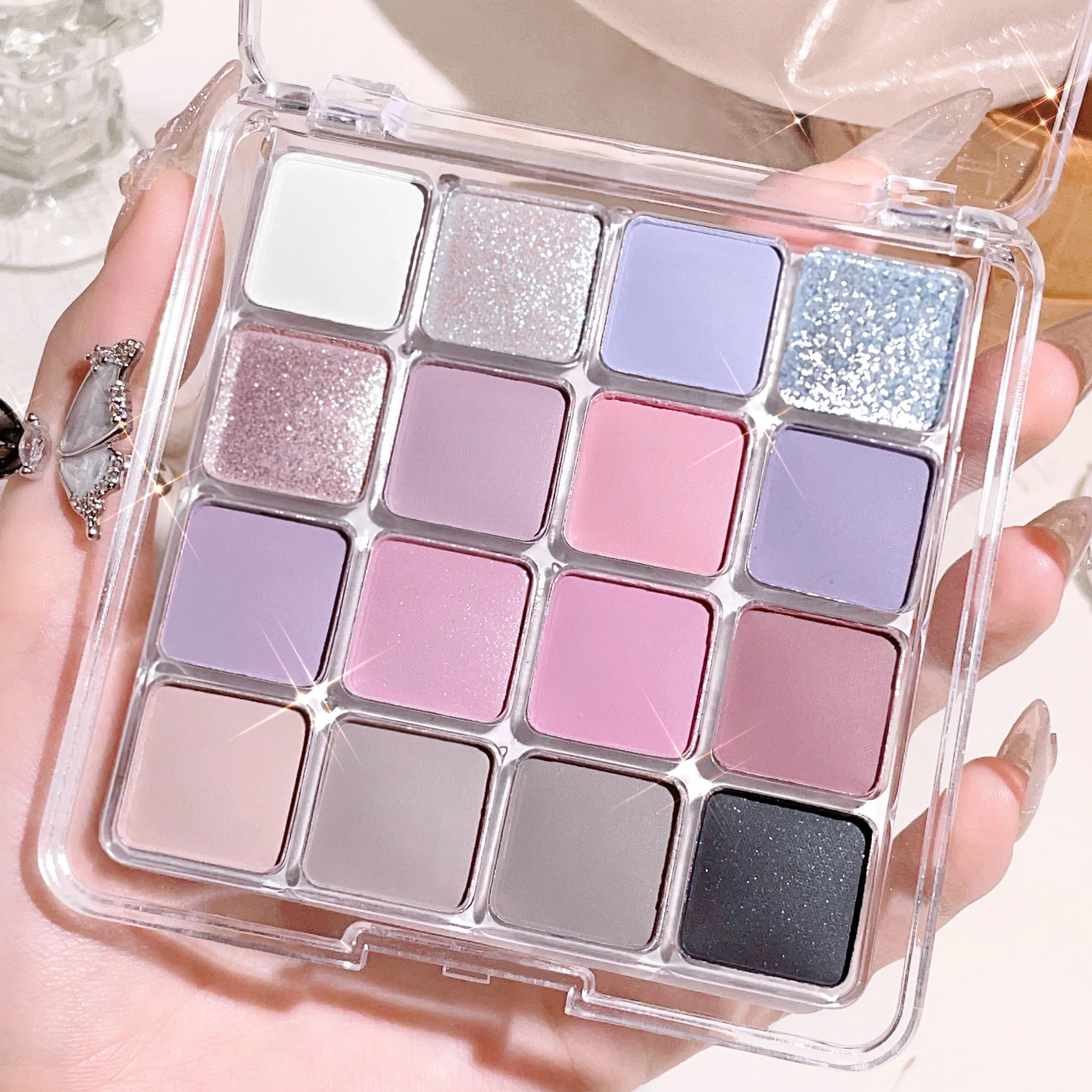 Sixteen-color sunset magic eye shadow Korean makeup
