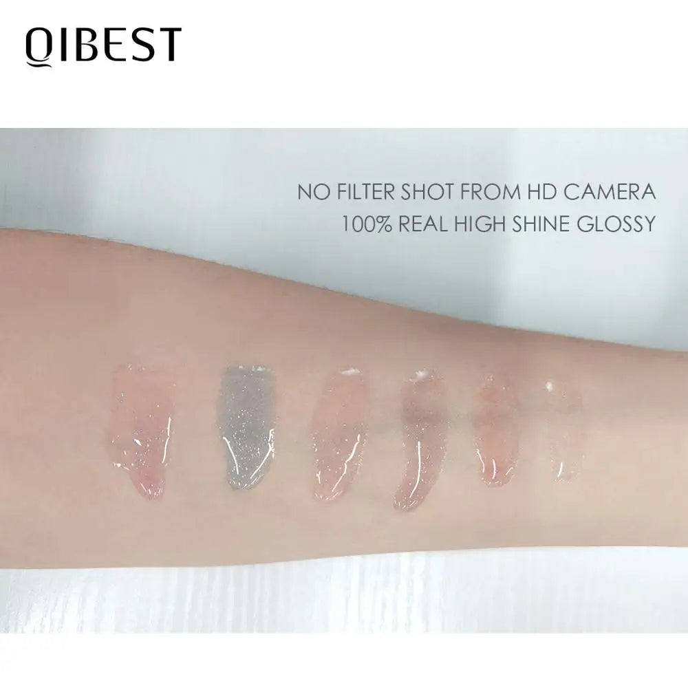 QIBEST Moisturizer Plumper Lip Gloss Long Lasting Transparent Lipgloss Base Watery
