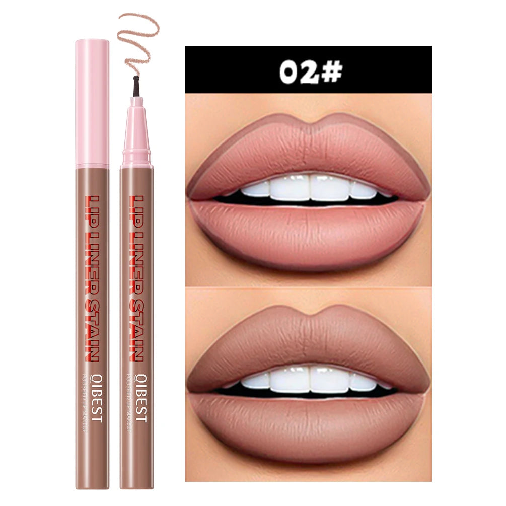 QIBEST Matte Liquid Lipliner Pencil Waterproof