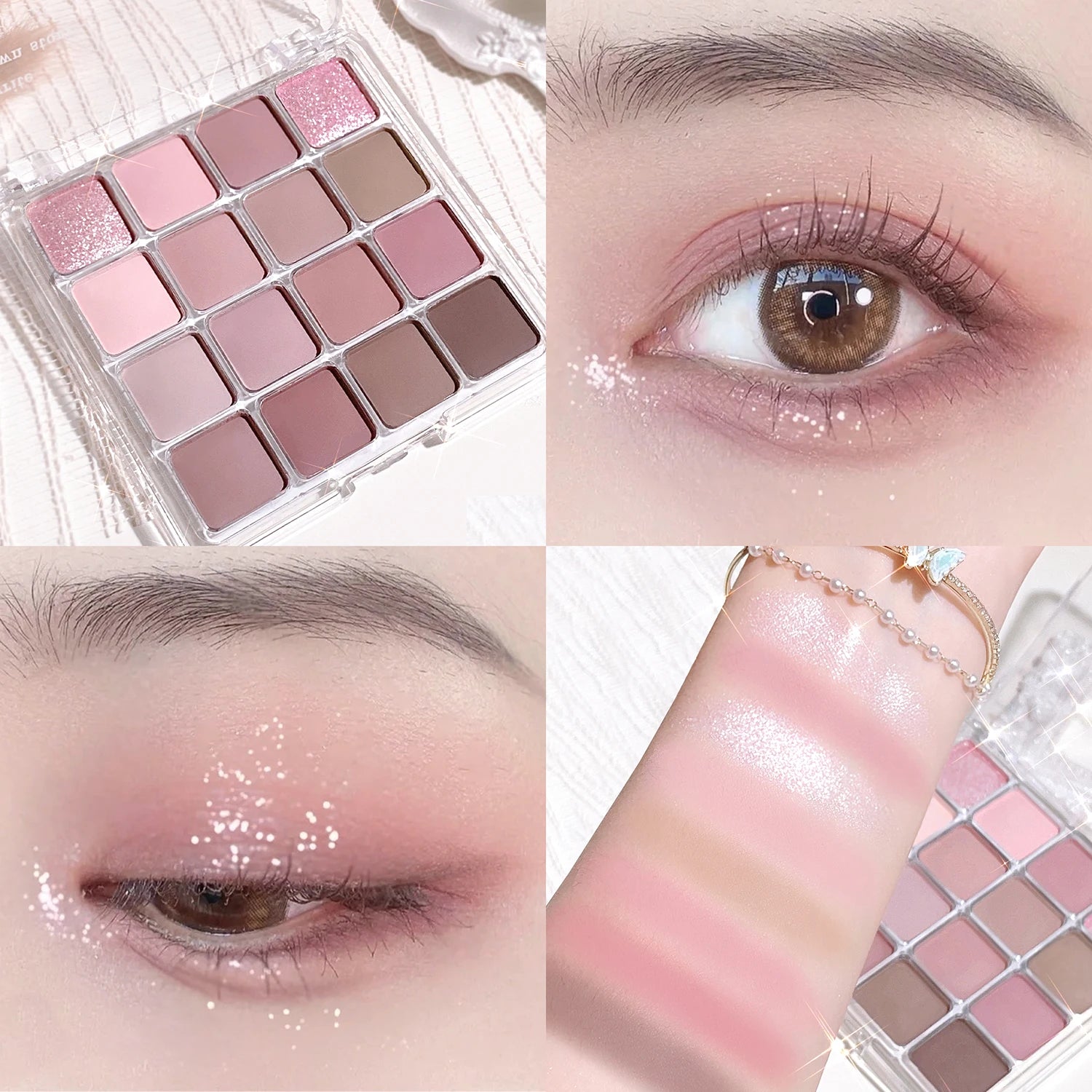 Sixteen-color sunset magic eye shadow Korean makeup